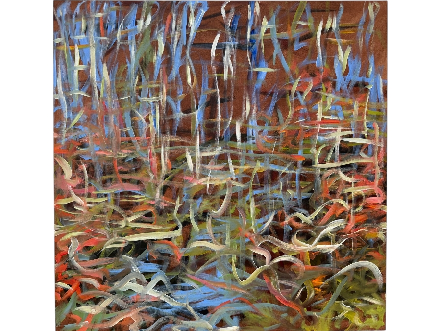 Gerrit Greve (1948-2024, Cardiff by the Sea, CA) Original Acrylic Painting On Canvas Titled 'No Title - 013' 2003 Signed Verso 48 X 48 Estimate $2,300 - $2,900