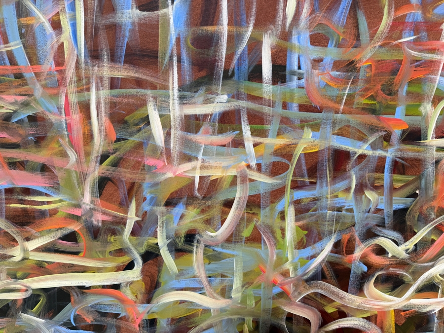 Gerrit Greve (1948-2024, Cardiff by the Sea, CA) Original Acrylic Painting On Canvas Titled 'No Title - 013' 2003 Signed Verso 48 X 48 Estimate $2,300 - $2,900 [Photo 2]