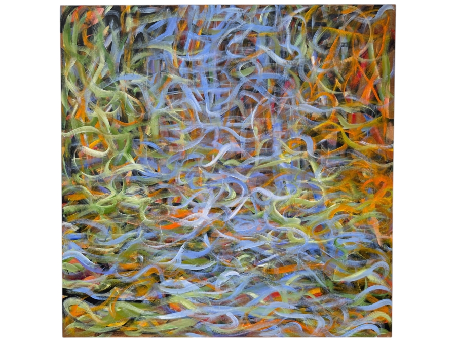 Gerrit Greve (1948-2024, Cardiff by the Sea, CA) Original Acrylic Painting On Canvas Titled 'No Title - 014' 2003 Signed Verso 48 X 48 Estimate $2,300 - $2,900