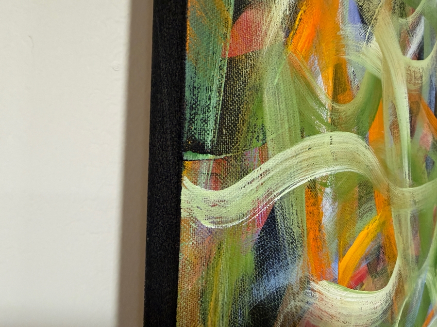 Gerrit Greve (1948-2024, Cardiff by the Sea, CA) Original Acrylic Painting On Canvas Titled 'No Title - 014' 2003 Signed Verso 48 X 48 Estimate $2,300 - $2,900 [Photo 4]