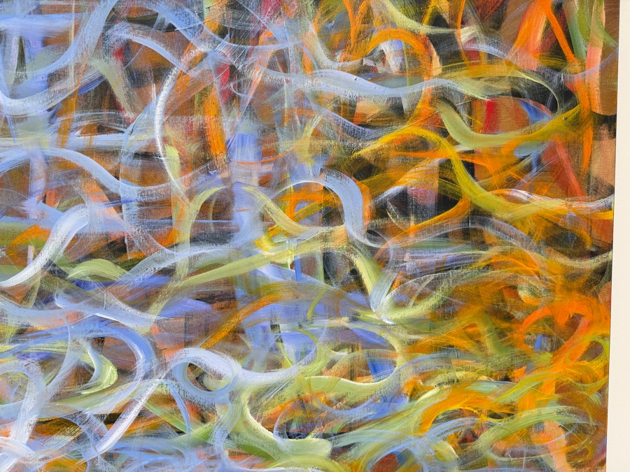 Gerrit Greve (1948-2024, Cardiff by the Sea, CA) Original Acrylic Painting On Canvas Titled 'No Title - 014' 2003 Signed Verso 48 X 48 Estimate $2,300 - $2,900 [Photo 3]