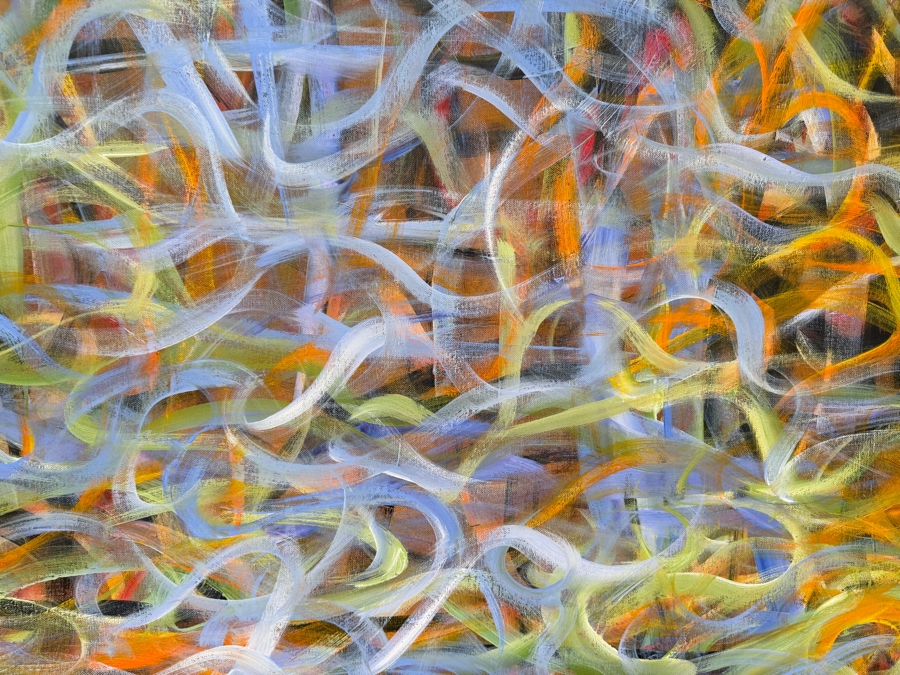 Gerrit Greve (1948-2024, Cardiff by the Sea, CA) Original Acrylic Painting On Canvas Titled 'No Title - 014' 2003 Signed Verso 48 X 48 Estimate $2,300 - $2,900 [Photo 2]