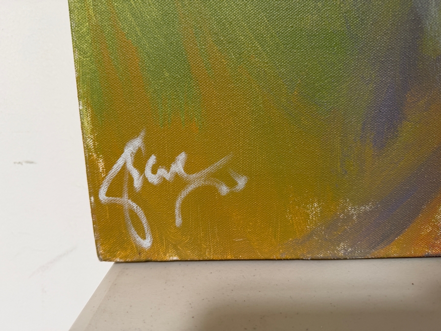 Gerrit Greve (1948-2024, Cardiff by the Sea, CA) Original Acrylic Painting On Canvas 2018 Signed Lower Left And Verso 48 X 48 Estimate $2,300 - $2,900 [Photo 4]