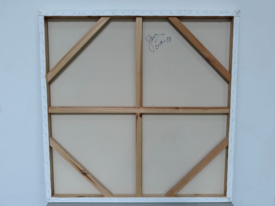Gerrit Greve (1948-2024, Cardiff by the Sea, CA) Original Acrylic Painting On Canvas 2018 Signed Lower Left And Verso 48 X 48 Estimate $2,300 - $2,900 [Photo 6]