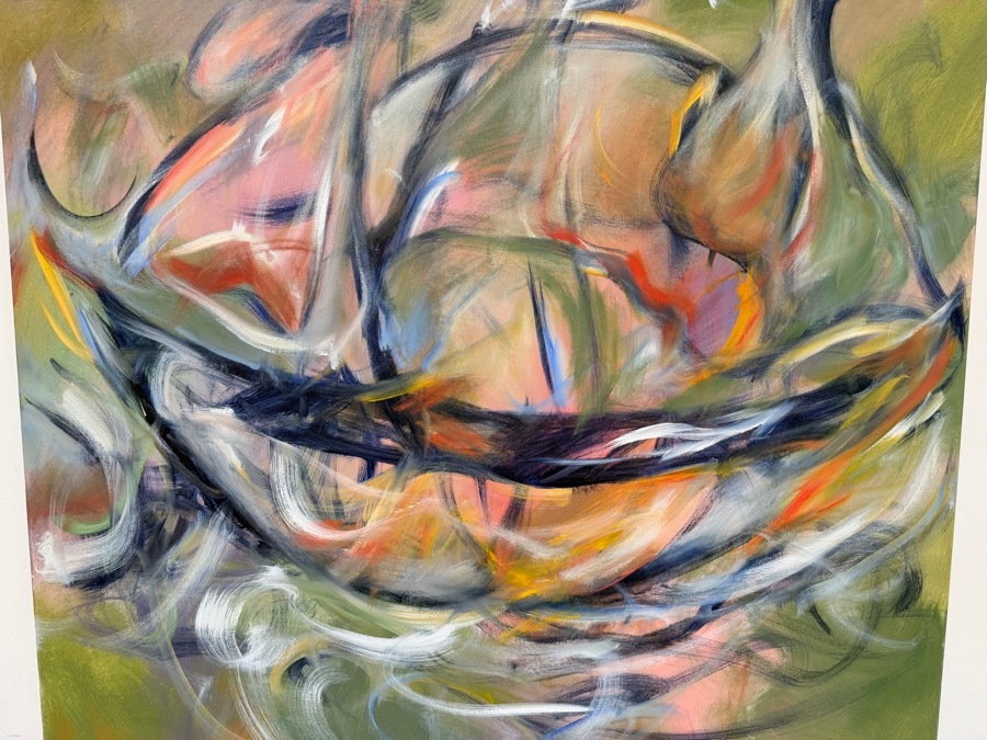 Gerrit Greve (1948-2024, Cardiff by the Sea, CA) Original Acrylic Painting On Canvas 2018 Signed Lower Left And Verso 48 X 48 Estimate $2,300 - $2,900 [Photo 2]
