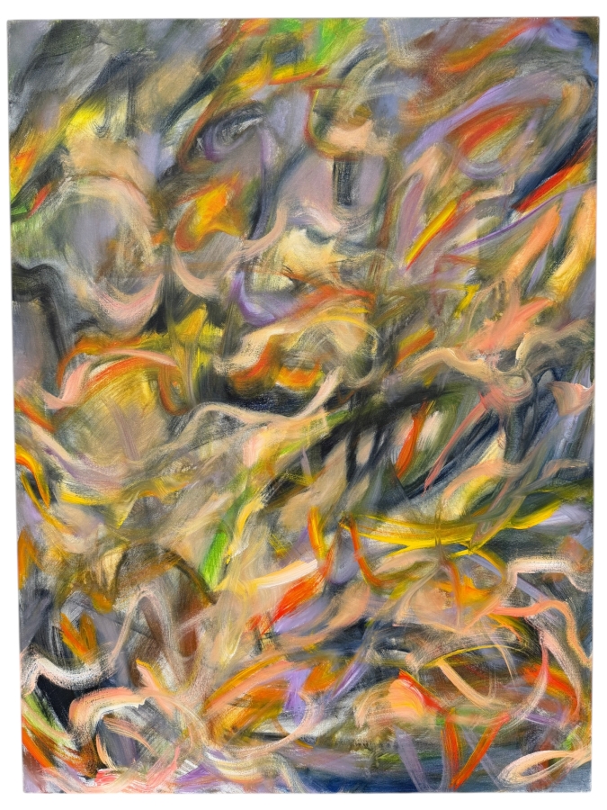 Gerrit Greve (1948-2024, Cardiff by the Sea, CA) Original Acrylic Painting On Canvas Titled 'Nude' 2022 Signed Verso 36 X 48 Estimate $1,700 - $2,200