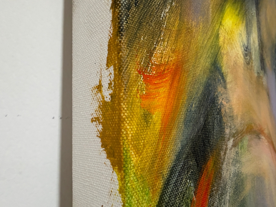 Gerrit Greve (1948-2024, Cardiff by the Sea, CA) Original Acrylic Painting On Canvas Titled 'Nude' 2022 Signed Verso 36 X 48 Estimate $1,700 - $2,200 [Photo 4]