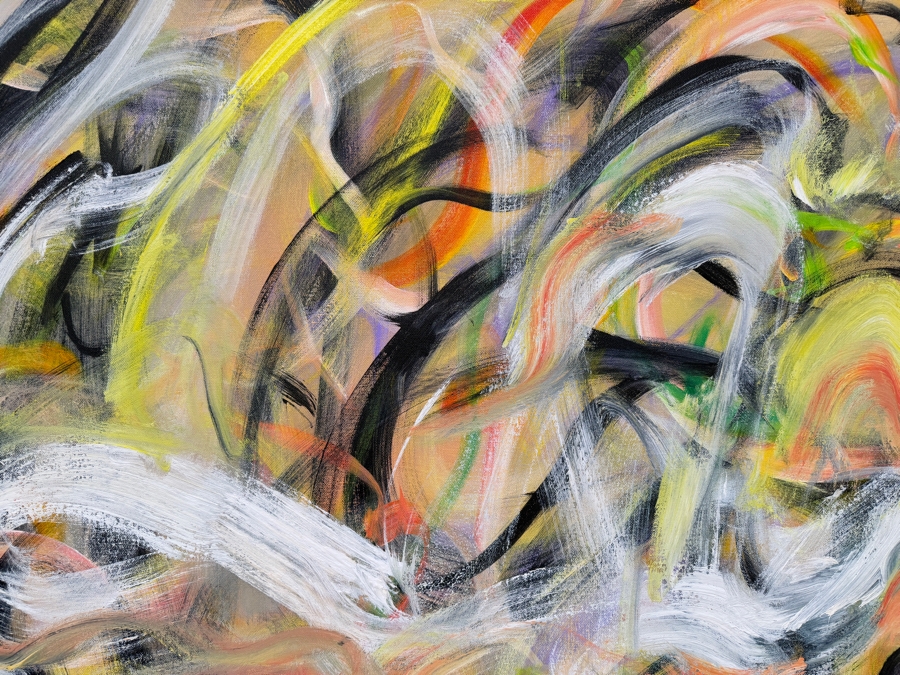 Gerrit Greve (1948-2024, Cardiff by the Sea, CA) Original Acrylic Painting On Canvas Titled 'Nude' 2022 Signed Lower Left And Verso 36 X 48 Estimate $1,700 - $2,200 [Photo 4]