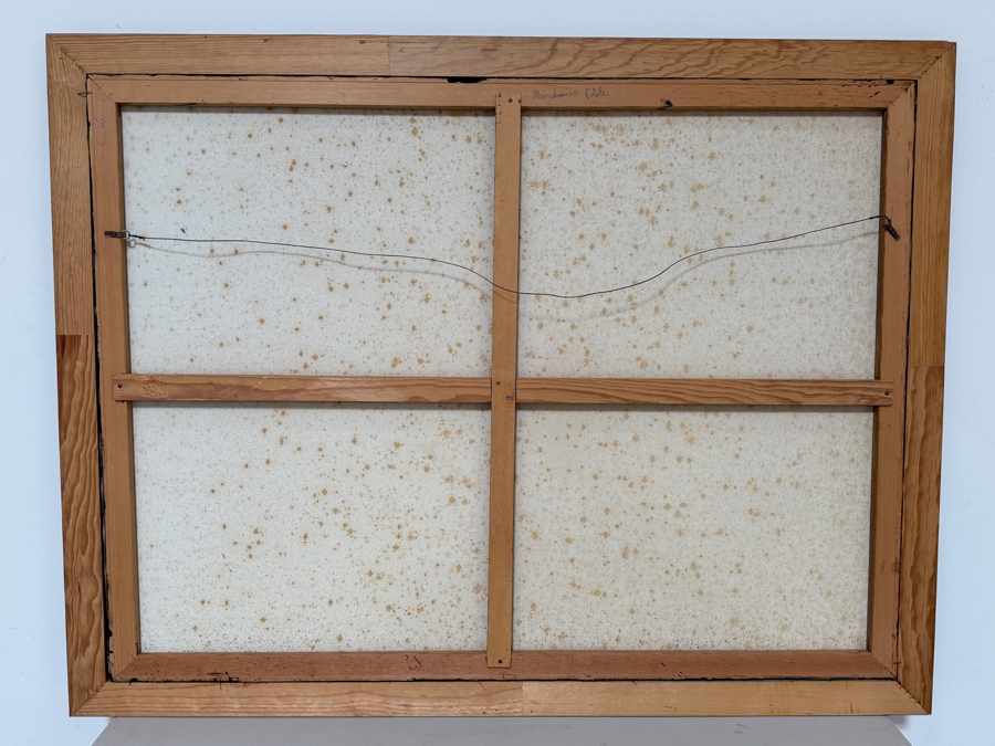 Gerrit Greve (1948-2024, Cardiff by the Sea, CA) Original Acrylic Drip Painting On Canvas Titled 'Manchurian Fable'  Signed Lower Right 48 X 36 Estimate $1,700 - $2,200 [Photo 10]