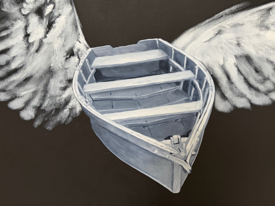 Gerrit Greve (1948-2024, Cardiff by the Sea, CA) Original Acrylic Painting On Canvas  Signed Verso 48 X 40 Estimate $1,900 - $2,400 [Photo 3]