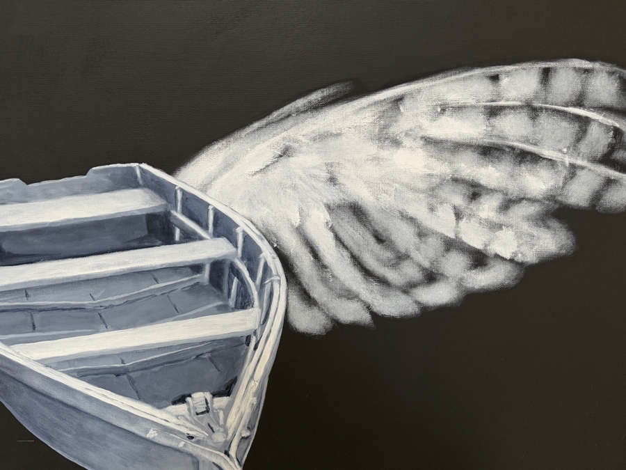 Gerrit Greve (1948-2024, Cardiff by the Sea, CA) Original Acrylic Painting On Canvas  Signed Verso 48 X 40 Estimate $1,900 - $2,400 [Photo 4]