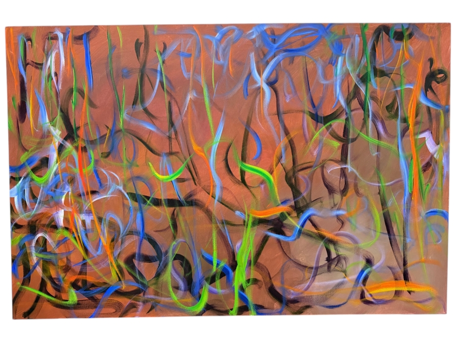 Gerrit Greve (1948-2024, Cardiff by the Sea, CA) Original Acrylic Painting On Canvas 2012 Signed Verso 60 X 40 Estimate $2,400 - $3,000