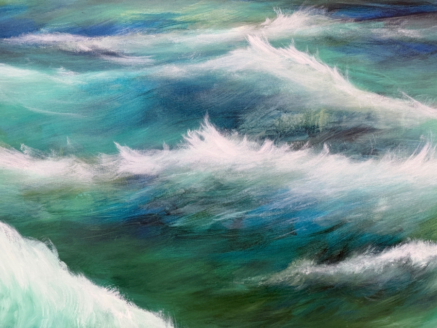 Gerrit Greve (1948-2024, Cardiff by the Sea, CA) Original Acrylic Painting On Canvas  Signed Lower Right 60 X 40 Estimate $2,400 - $3,000 [Photo 3]
