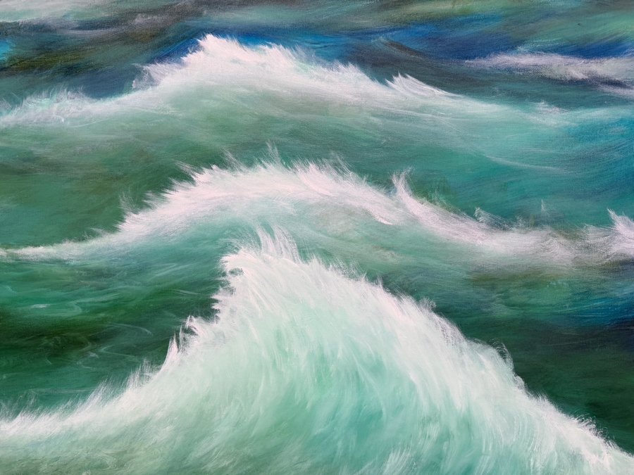 Gerrit Greve (1948-2024, Cardiff by the Sea, CA) Original Acrylic Painting On Canvas  Signed Lower Right 60 X 40 Estimate $2,400 - $3,000 [Photo 2]