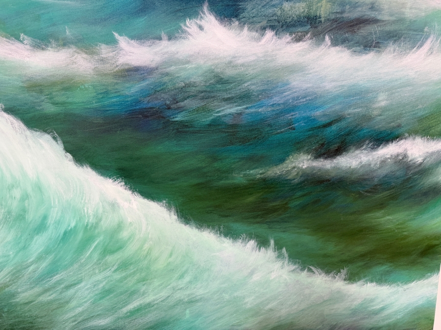 Gerrit Greve (1948-2024, Cardiff by the Sea, CA) Original Acrylic Painting On Canvas  Signed Lower Right 60 X 40 Estimate $2,400 - $3,000 [Photo 4]