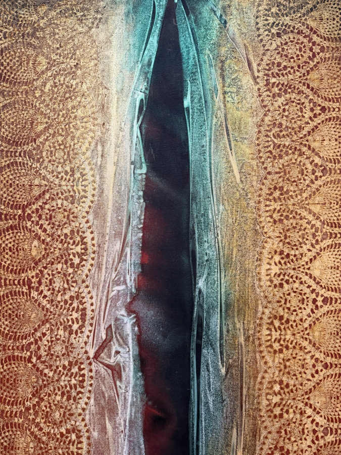 Gerrit Greve (1948-2024, Cardiff by the Sea, CA) Original Acrylic Painting On Canvas   36 X 60 Estimate $2,200 - $2,700 [Photo 3]