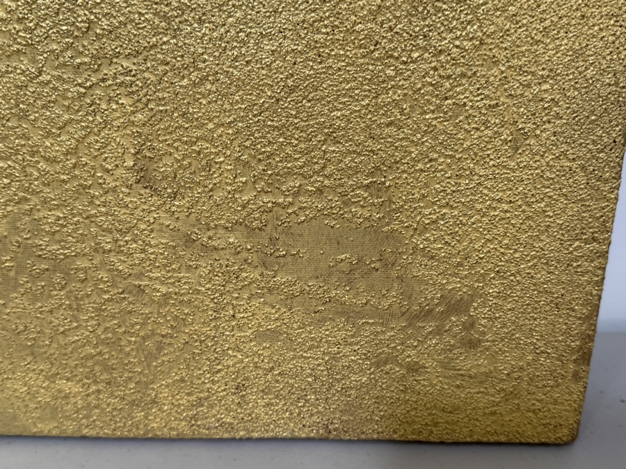 Gerrit Greve (1948-2024, Cardiff by the Sea, CA) Original Acrylic And Sand Painting On Canvas Titled 'Tree For Mankind' 2004 Signed Verso 36 X 60 Estimate $2,200 - $2,700 [Photo 7]