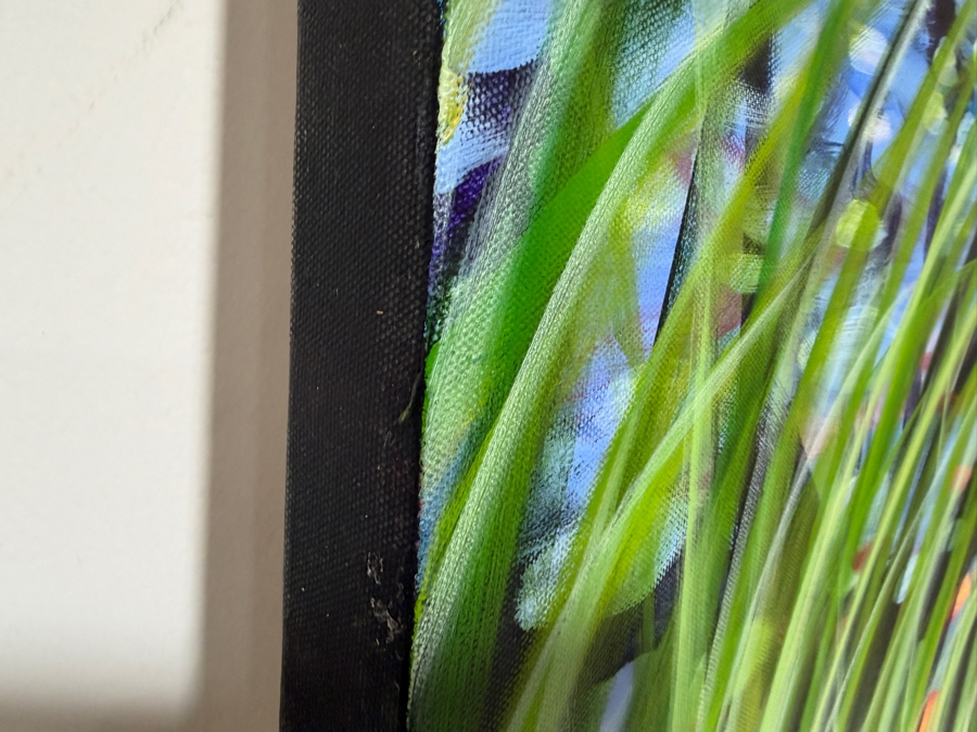 Gerrit Greve (1948-2024, Cardiff by the Sea, CA) Original Acrylic Painting On Canvas Titled 'Winter Reeds 6' 2015 Signed Verso 60 X 40 Estimate $2,400 - $3,000 [Photo 5]