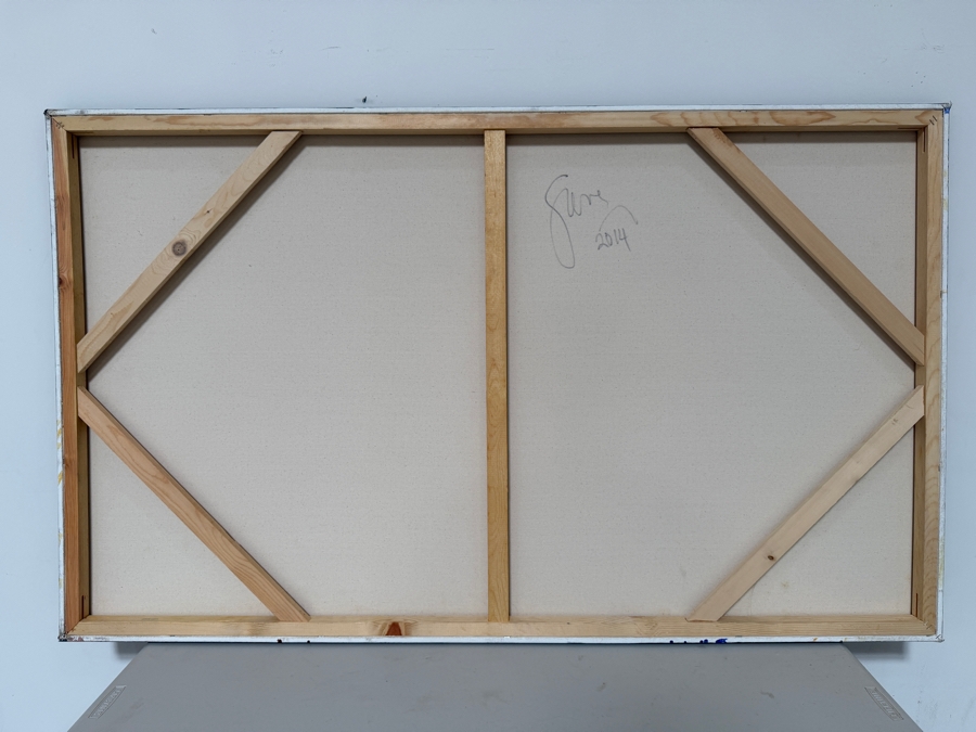 Gerrit Greve (1948-2024, Cardiff by the Sea, CA) Original Acrylic And Sand Painting On Canvas 2014 Signed Verso 60 X 36 Estimate $2,200 - $2,700 [Photo 4]