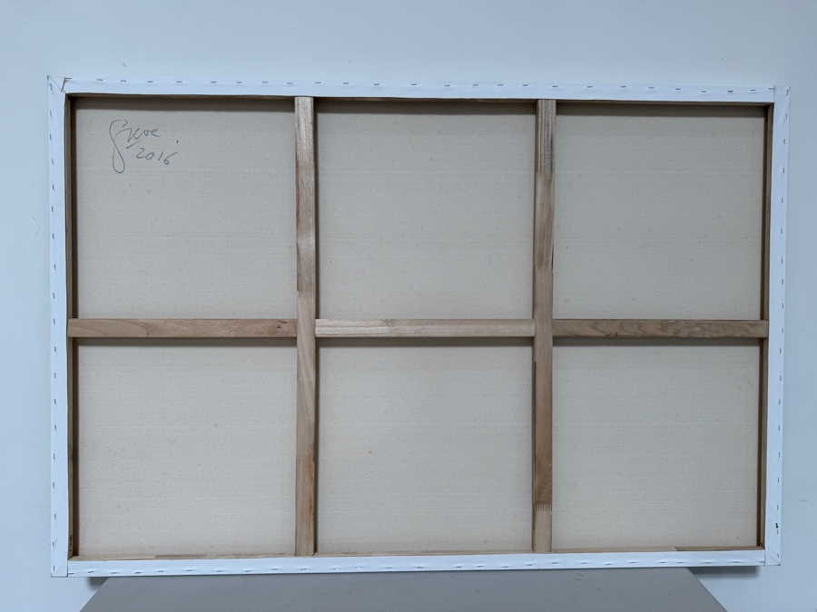 Gerrit Greve (1948-2024, Cardiff by the Sea, CA) Original Acrylic Painting On Canvas 2016 Signed Verso 60 X 40 Estimate $2,400 - $3,000 [Photo 6]