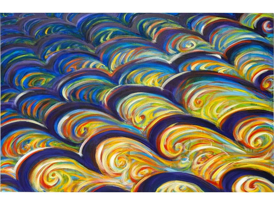 Gerrit Greve (1948-2024, Cardiff by the Sea, CA) Original Acrylic Painting On Canvas 2016 Signed Verso 60 X 40 Estimate $2,400 - $3,000