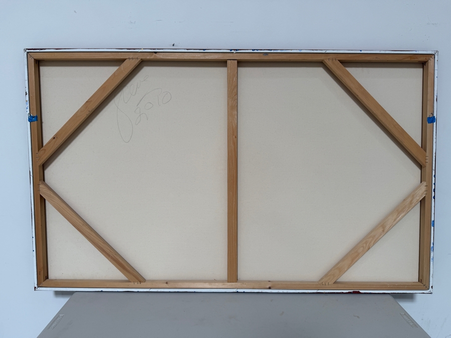 Gerrit Greve (1948-2024, Cardiff by the Sea, CA) Original Acrylic Painting On Canvas 2010 Signed Verso 60 X 36 Estimate $2,200 - $2,700 [Photo 6]