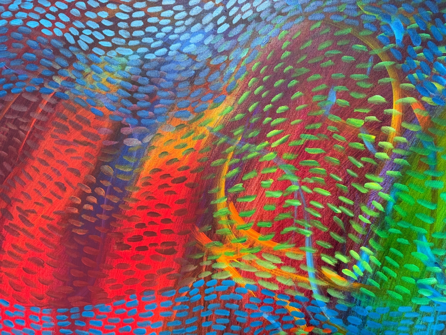 Gerrit Greve (1948-2024, Cardiff by the Sea, CA) Original Acrylic Painting On Canvas 2013 Signed Verso 60 X 40 Estimate $2,400 - $3,000 [Photo 4]