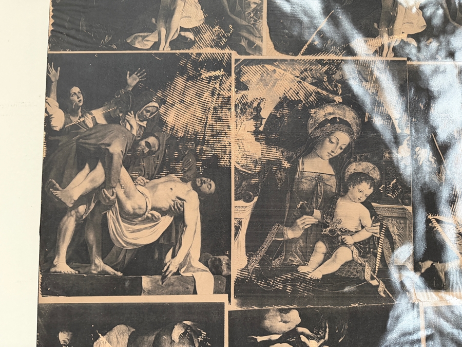 Gerrit Greve (1948-2024, Cardiff by the Sea, CA) Original Acrylic And Carbon Transfers Painting On Canvas 1998 Signed Verso 36 X 72 Estimate $2,600 - $3,200 [Photo 15]
