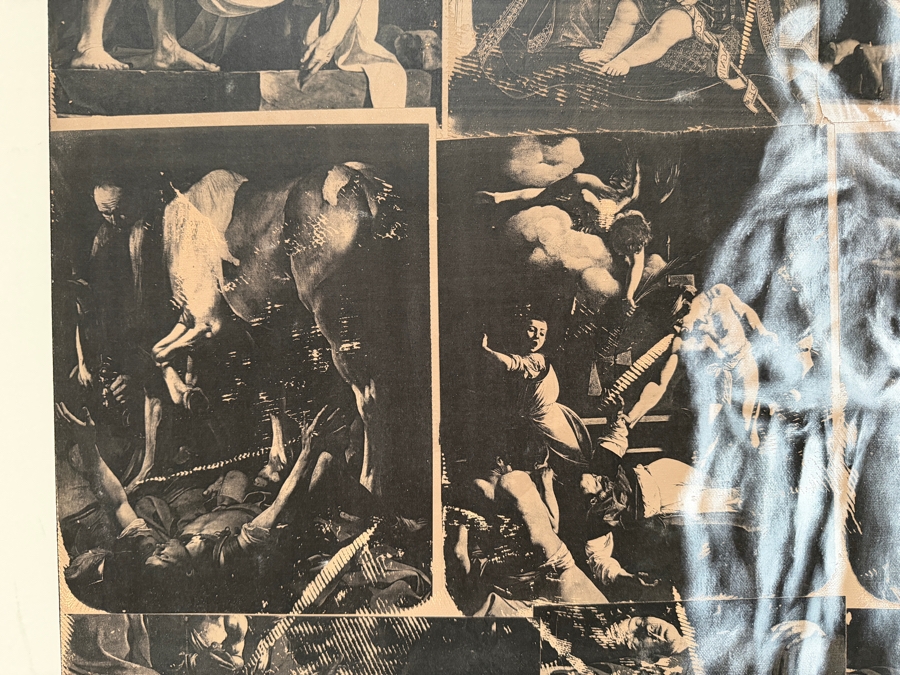 Gerrit Greve (1948-2024, Cardiff by the Sea, CA) Original Acrylic And Carbon Transfers Painting On Canvas 1998 Signed Verso 36 X 72 Estimate $2,600 - $3,200 [Photo 14]