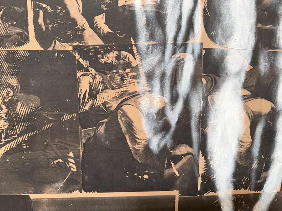 Gerrit Greve (1948-2024, Cardiff by the Sea, CA) Original Acrylic And Carbon Transfers Painting On Canvas 1998 Signed Verso 36 X 72 Estimate $2,600 - $3,200 [Photo 13]