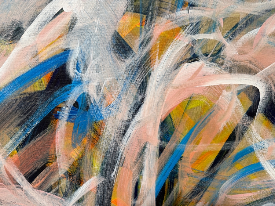 Gerrit Greve (1948-2024, Cardiff by the Sea, CA) Original Acrylic Painting On Canvas  Signed Verso 40 X 60 Estimate $2,400 - $3,000 [Photo 4]