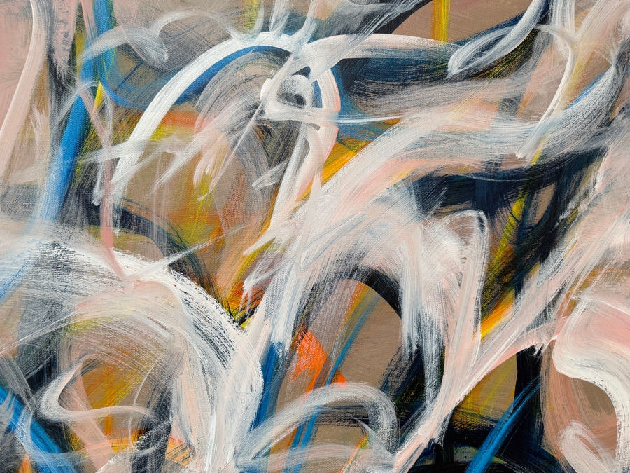 Gerrit Greve (1948-2024, Cardiff by the Sea, CA) Original Acrylic Painting On Canvas  Signed Verso 40 X 60 Estimate $2,400 - $3,000 [Photo 3]