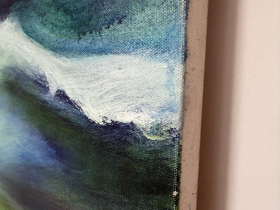 Gerrit Greve (1948-2024, Cardiff by the Sea, CA) Original Acrylic Painting On Canvas 2013 Signed Verso 72 X 36 Estimate $2,600 - $3,200 [Photo 5]