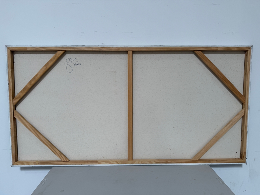 Gerrit Greve (1948-2024, Cardiff by the Sea, CA) Original Acrylic Painting On Canvas 2013 Signed Verso 72 X 36 Estimate $2,600 - $3,200 [Photo 6]
