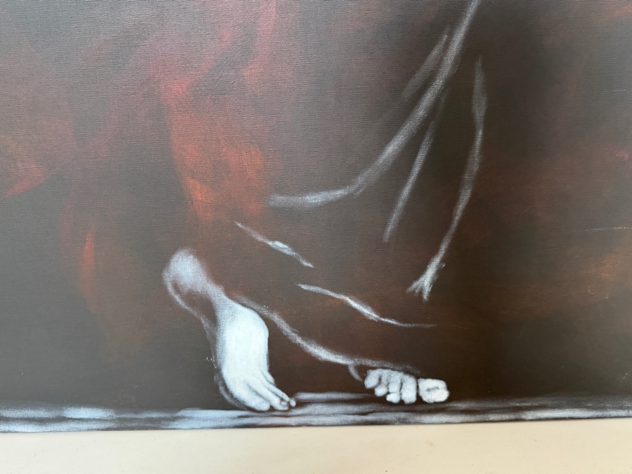 Gerrit Greve (1948-2024, Cardiff by the Sea, CA) Original Acrylic Painting On Canvas 1994 Signed Lower Left 36 X 72 Estimate $2,600 - $3,200 [Photo 4]