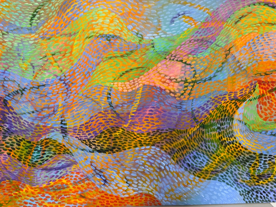 Gerrit Greve (1948-2024, Cardiff by the Sea, CA) Original Acrylic Painting On Canvas 2012 Signed Verso 72 X 36 Estimate $2,600 - $3,200 [Photo 2]