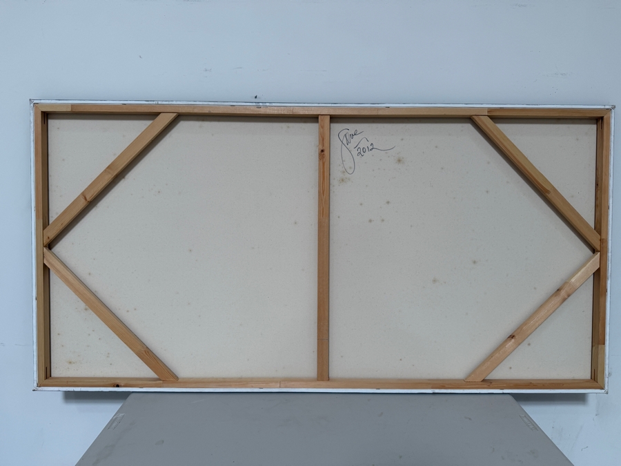 Gerrit Greve (1948-2024, Cardiff by the Sea, CA) Original Acrylic Painting On Canvas 2012 Signed Verso 72 X 36 Estimate $2,600 - $3,200 [Photo 5]