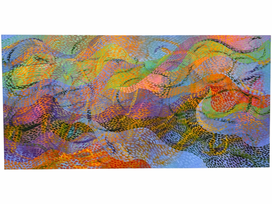 Gerrit Greve (1948-2024, Cardiff by the Sea, CA) Original Acrylic Painting On Canvas 2012 Signed Verso 72 X 36 Estimate $2,600 - $3,200