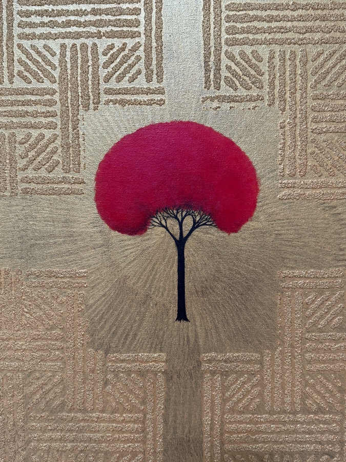 Gerrit Greve (1948-2024, Cardiff by the Sea, CA) Original Diptych Acrylic Painting On Canvas Titled 'Wedding Pair Icons' 2007 Signed Verso 72 X 60 Estimate $4,300 - $5,400 [Photo 5]