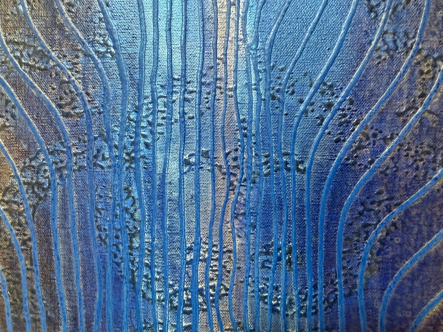 Gerrit Greve (1948-2024, Cardiff by the Sea, CA) Original Acrylic Painting On Canvas Titled 'Journey 117' 2007 Signed Verso 36 X 72 Estimate $2,600 - $3,200 [Photo 5]