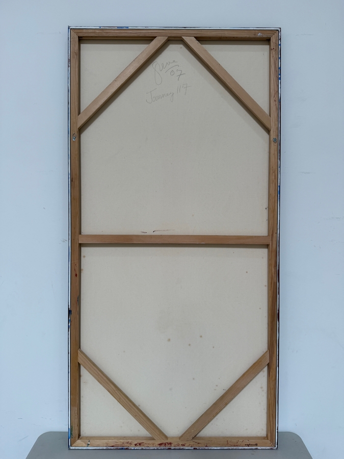 Gerrit Greve (1948-2024, Cardiff by the Sea, CA) Original Acrylic Painting On Canvas Titled 'Journey 117' 2007 Signed Verso 36 X 72 Estimate $2,600 - $3,200 [Photo 7]