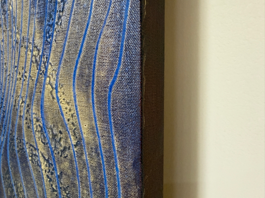 Gerrit Greve (1948-2024, Cardiff by the Sea, CA) Original Acrylic Painting On Canvas Titled 'Journey 117' 2007 Signed Verso 36 X 72 Estimate $2,600 - $3,200 [Photo 6]