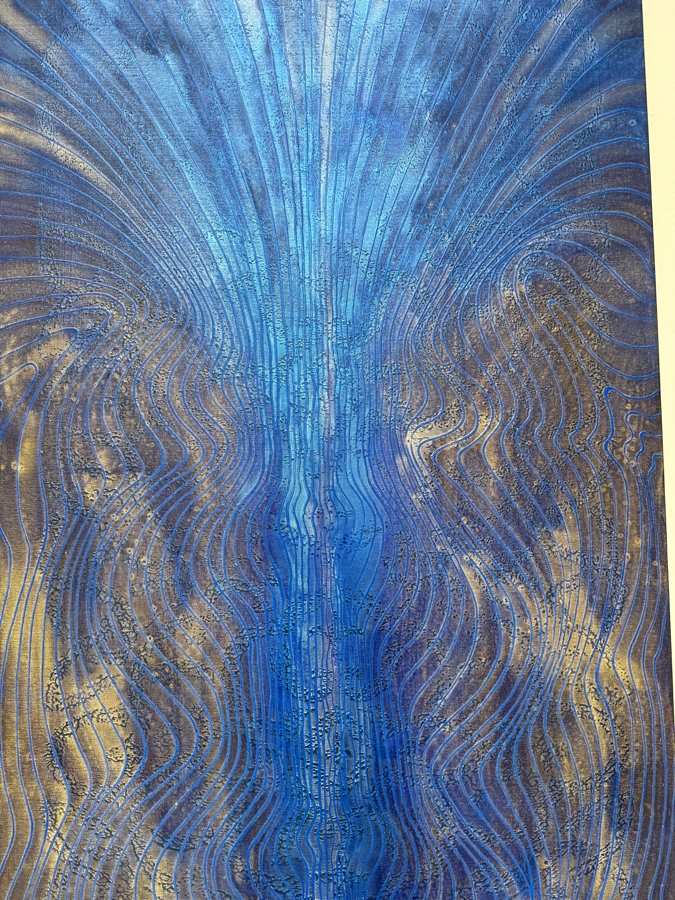 Gerrit Greve (1948-2024, Cardiff by the Sea, CA) Original Acrylic Painting On Canvas Titled 'Journey 117' 2007 Signed Verso 36 X 72 Estimate $2,600 - $3,200 [Photo 2]