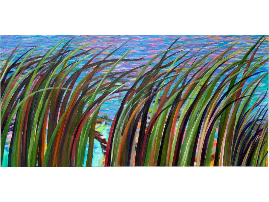 Gerrit Greve (1948-2024, Cardiff by the Sea, CA) Original Acrylic Painting On Canvas 2022 Signed Verso 72 X 36 Estimate $2,600 - $3,200
