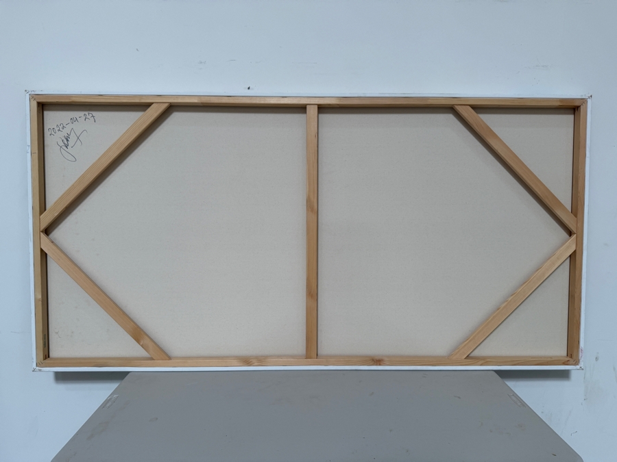 Gerrit Greve (1948-2024, Cardiff by the Sea, CA) Original Acrylic Painting On Canvas 2022 Signed Verso 72 X 36 Estimate $2,600 - $3,200 [Photo 6]