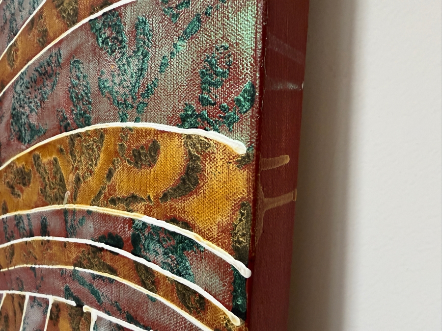 Gerrit Greve (1948-2024, Cardiff by the Sea, CA) Original Acrylic Painting On Canvas   72 X 36 Estimate $2,600 - $3,200 [Photo 6]