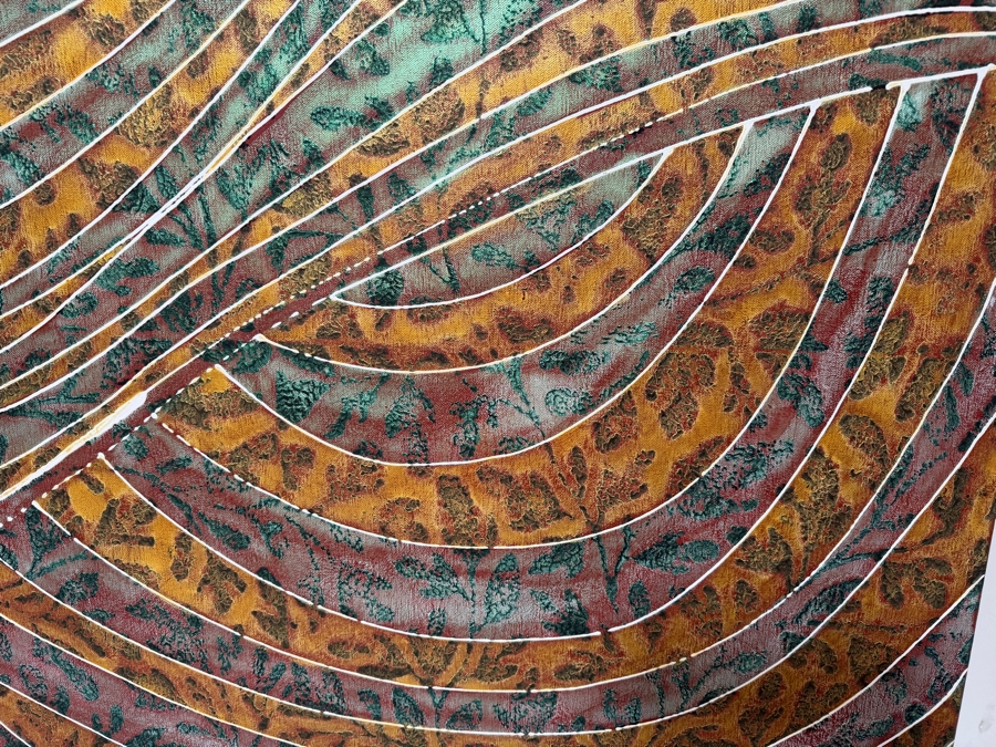 Gerrit Greve (1948-2024, Cardiff by the Sea, CA) Original Acrylic Painting On Canvas   72 X 36 Estimate $2,600 - $3,200 [Photo 3]