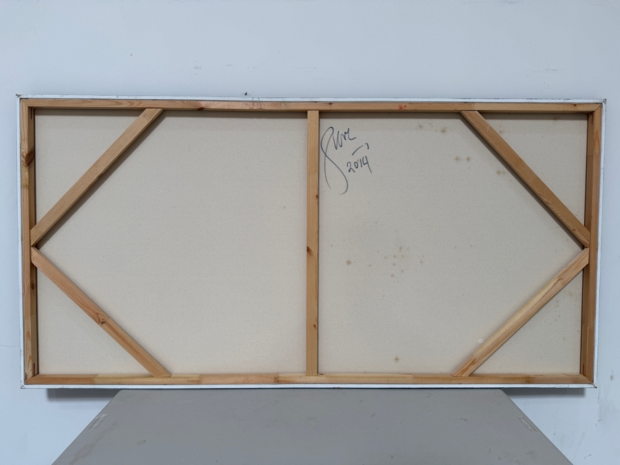 Gerrit Greve (1948-2024, Cardiff by the Sea, CA) Original Acrylic Painting On Canvas 2014 Signed Verso 72 X 36 Estimate $2,600 - $3,200 [Photo 6]