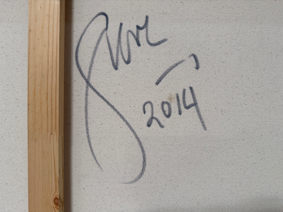 Gerrit Greve (1948-2024, Cardiff by the Sea, CA) Original Acrylic Painting On Canvas 2014 Signed Verso 72 X 36 Estimate $2,600 - $3,200 [Photo 7]