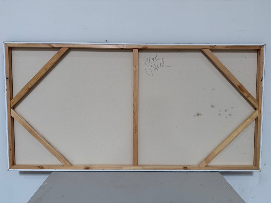 Gerrit Greve (1948-2024, Cardiff by the Sea, CA) Original Acrylic Painting On Canvas 2012 Signed Verso 72 X 36 Estimate $2,600 - $3,200 [Photo 6]